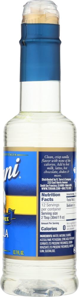 Torani Sugar Free Vanilla Syrup - 12.7 Ounce Bottle (Pack of 4) - Image 4