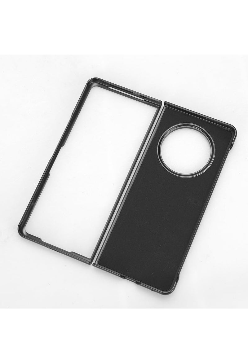 SYOSI جراب Excefore متوافق مع Tecno Phantom V Fold Case، جراب جلد PU عتيق فائق النحافة مقاوم للصدمات متوافق مع Tecno Phantom V Fold 5G، أسود - Image 5