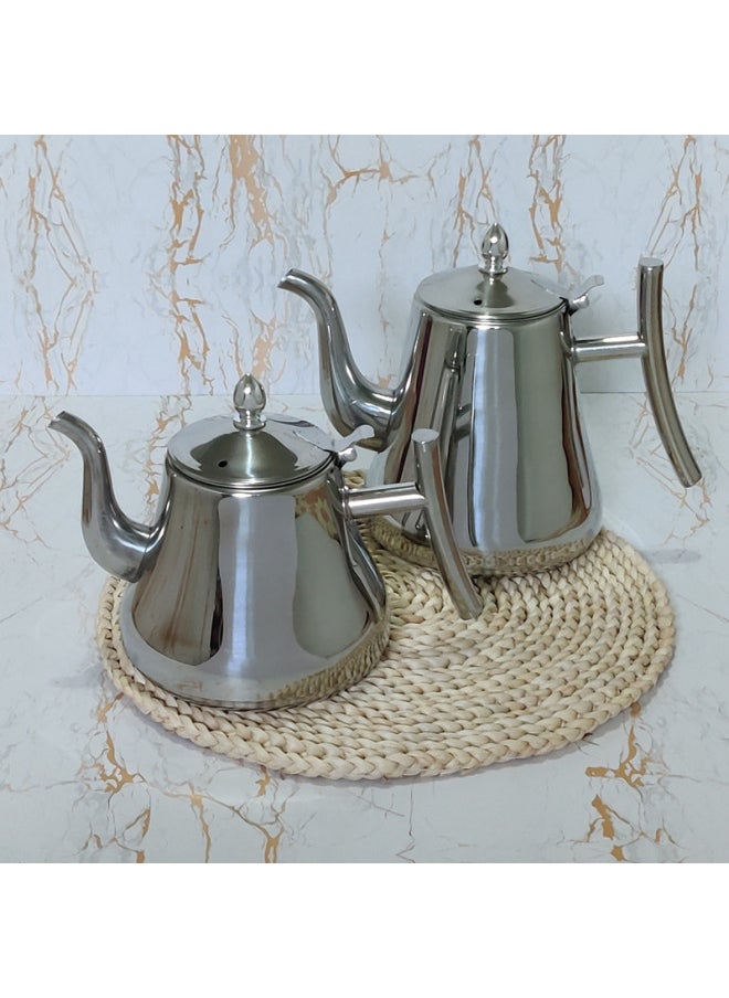 Generic - Thickened Stainless Steel Casper Pot With Strainer Teapot Cold Kettle Household Kettle Restaurant Restaurant Special Wholesale-Capacity:1.8L(48 PCs/box) - Image 1