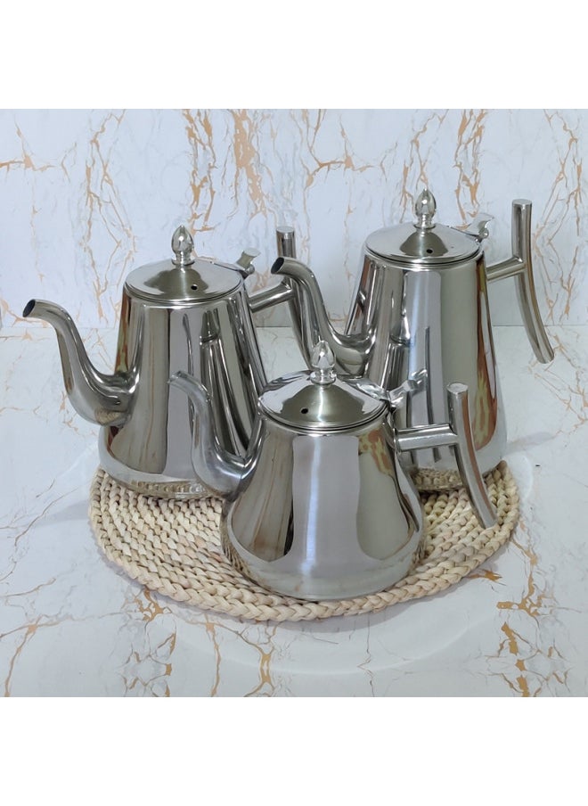 Generic - Thickened Stainless Steel Casper Pot With Strainer Teapot Cold Kettle Household Kettle Restaurant Restaurant Special Wholesale-Capacity:1.8L(48 PCs/box) - Image 1