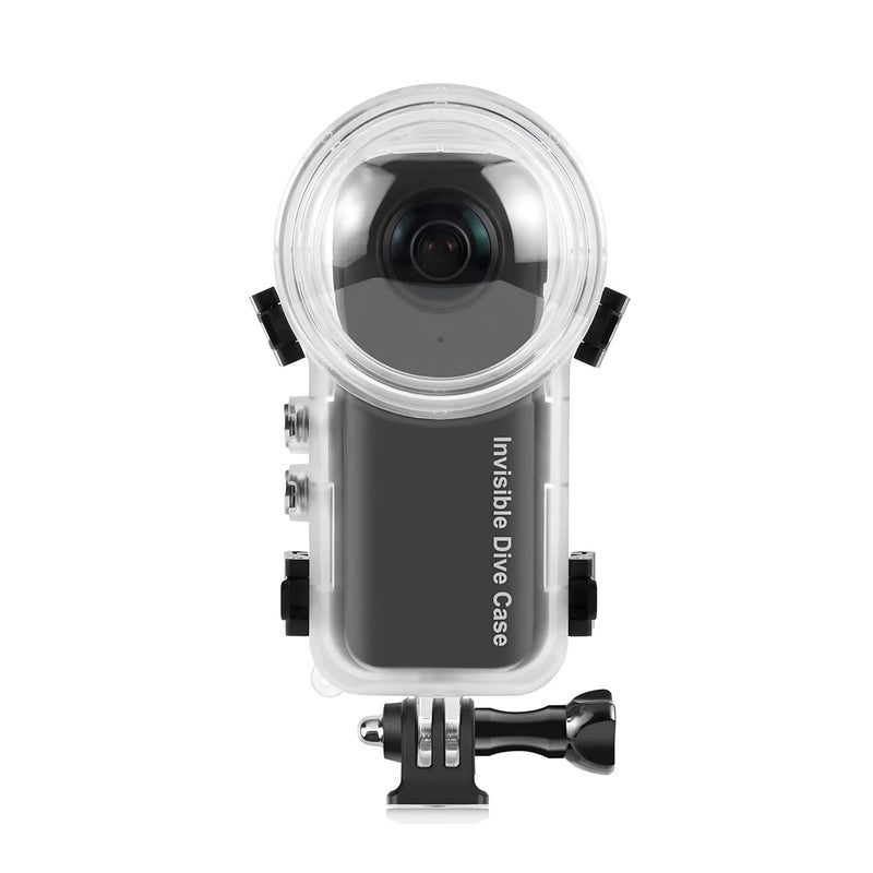 GetZget حافظة غوص تحت الماء غير مرئية بعمق 50 متر متوافقة مع كاميرا Insta360 X4 - غلاف واقي مقاوم للماء لتصوير 360°، ملحقات كاميرا متينة وعالية الأداء - Image 1