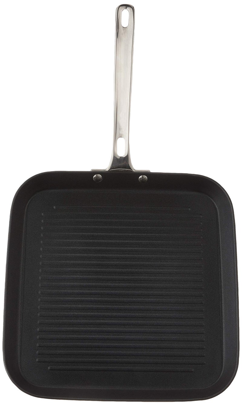 Viking Contemporary 3-Ply Non Stick Griddle Pan, 11 Inch Stainless Steel Nonstick Grill Pan, Dishwasher and Oven Safe, Induction Ready, Black - Image 3