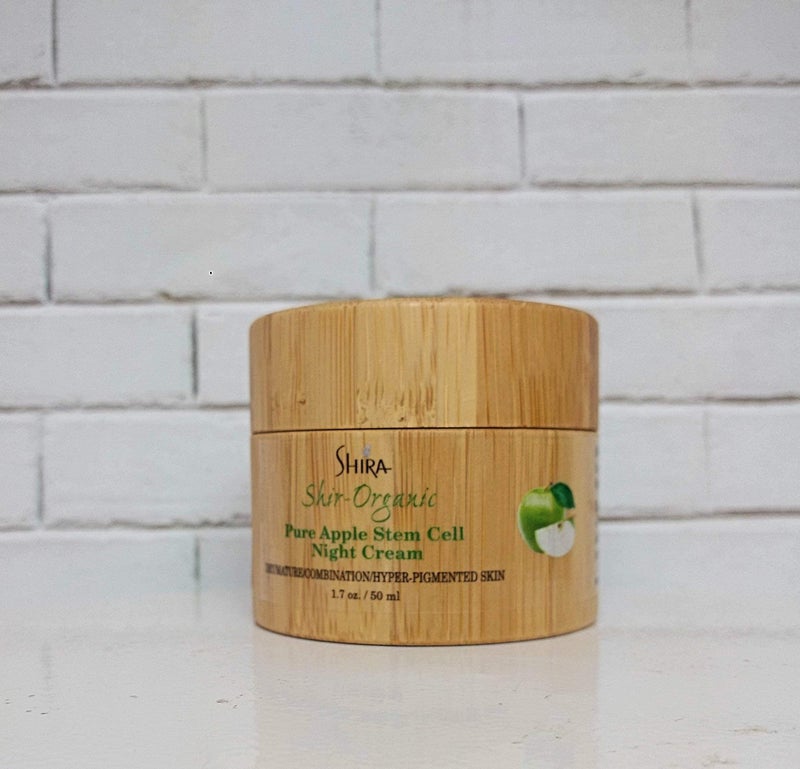 Shira Shir-Organic Pure Apple Stem Cell Night Cream Lightweight Hyperpigmented Combination & Mature Skin Powerful Natural Source Skin Brighteners(15 ML) - Image 5