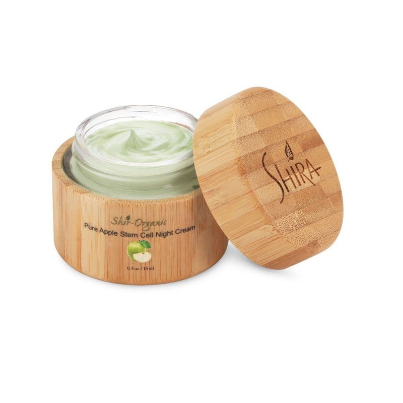 Shira Shir-Organic Pure Apple Stem Cell Night Cream Lightweight Hyperpigmented Combination & Mature Skin Powerful Natural Source Skin Brighteners(15 ML) - Image 1