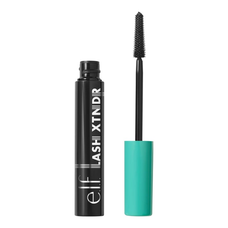 elf ماسكارا elf Lash XTNDR مصنوعة بتقنية الأنابيب لمظهر تمديد الرموش خالية من التكتلات والتقشر نباتية وخالية من القسوة سوداء ناعمة