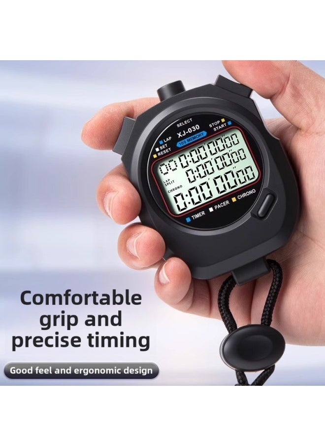 Generic - Electronic Stopwatch Timer Race Special Running Training Track And Field Swimming Countdown Referee Three Rows 30 Lanes-Display Accuracy:Sw8-2010 [2 Rows Of 10 Channels) Function Upgraded Version - Image 1