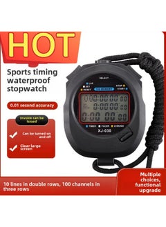 Electronic Stopwatch Timer Race Special Running Training Track And Field Swimming Countdown Referee Three Rows 30 Lanes-Display Accuracy:Sw8-2010 [2 Rows Of 10 Channels) Function Upgraded Version