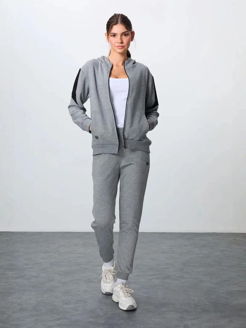 تومي لايف TOMMY Oversized Hooded Zip Sweatshirt And Pants Set