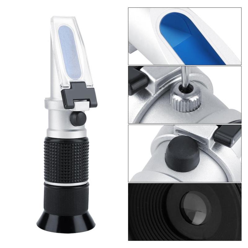 Brix Refractometer: Aluminum Construction Handheld Meter - Automatic Temperature Compensation Sugar Tester for Food Industry Beverage & Fruit Concentration Testing - Image 5