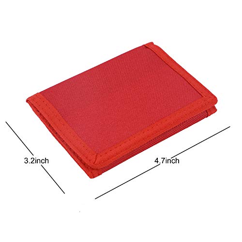 JONYEE Kids Wallet for Boys and Girls, Novelty Wallet for Boys and Girls Ages 5-7, Camo Teen Wallet for Kids Birthday Gifts - Red - Image 3