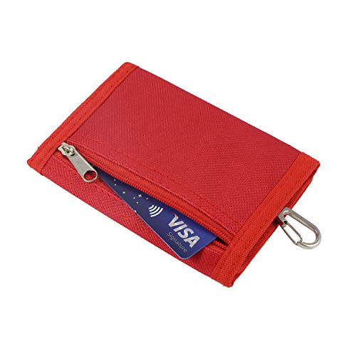 JONYEE Kids Wallet for Boys and Girls, Novelty Wallet for Boys and Girls Ages 5-7, Camo Teen Wallet for Kids Birthday Gifts - Red - Image 4