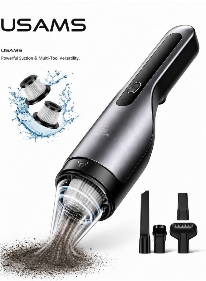 Usams Vacuum cleaner , 5500PA Powerful Suction, Portable Rechargeable Mini Vacuum Cleaner for Quick Car/Home / Kitchen /Room Cleaning Enywhere easy to cleaning - Image 5