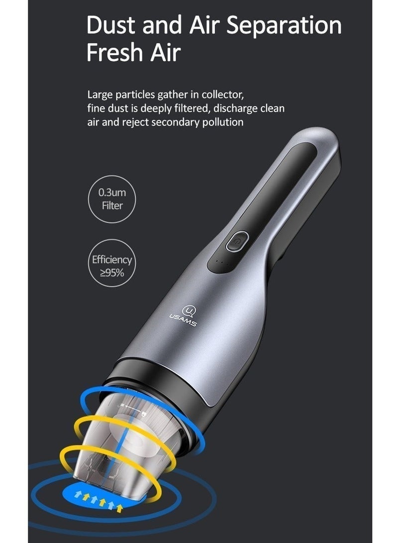 Usams Vacuum cleaner , 5500PA Powerful Suction, Portable Rechargeable Mini Vacuum Cleaner for Quick Car/Home / Kitchen /Room Cleaning Enywhere easy to cleaning - Image 3