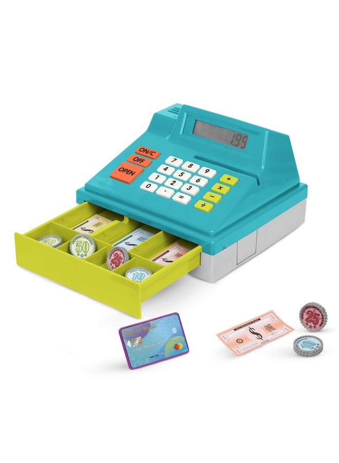 BATTAT Toy Cash Register For Kids Toddlers 48Pc Play Register With Toy Money Credit Card Calculating Cash Register (No Scanner) 3 Years + - Image 2