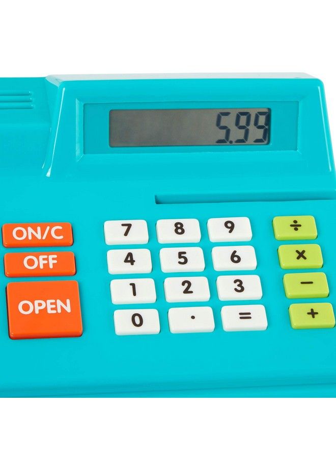 BATTAT Toy Cash Register For Kids Toddlers 48Pc Play Register With Toy Money Credit Card Calculating Cash Register (No Scanner) 3 Years + - Image 3