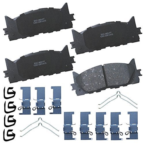 Bendix Premium SBC1293 Ceramic Front Brake Pads for Lexus ES300h 2018-2013, ES350 2018-2007, Toyota Avalon 2018-2008, Camry 2017-2007 - Image 1
