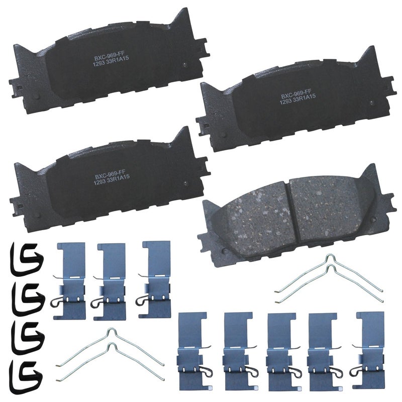 Bendix Premium SBC1293 Ceramic Front Brake Pads for Lexus ES300h 2018-2013, ES350 2018-2007, Toyota Avalon 2018-2008, Camry 2017-2007 - Image 4