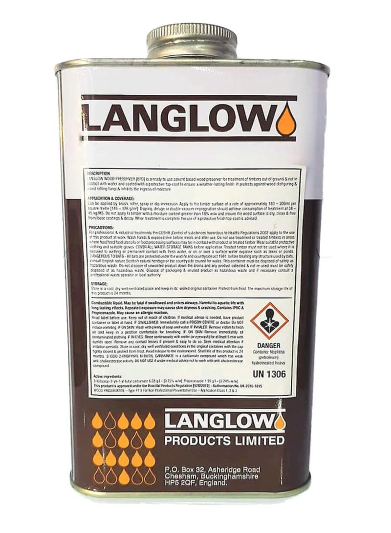Langlow Wood Preserver 1 Litre - Image 3