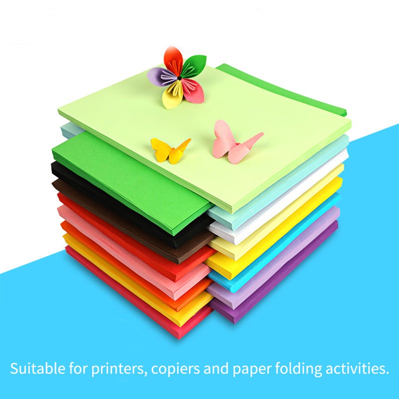 100 Sheets A4 Color Copy Paper 210x297mm/8.3x11.7in Printer Paper 70GSM for Copy Printing Writing Crafts & Art - Image 2