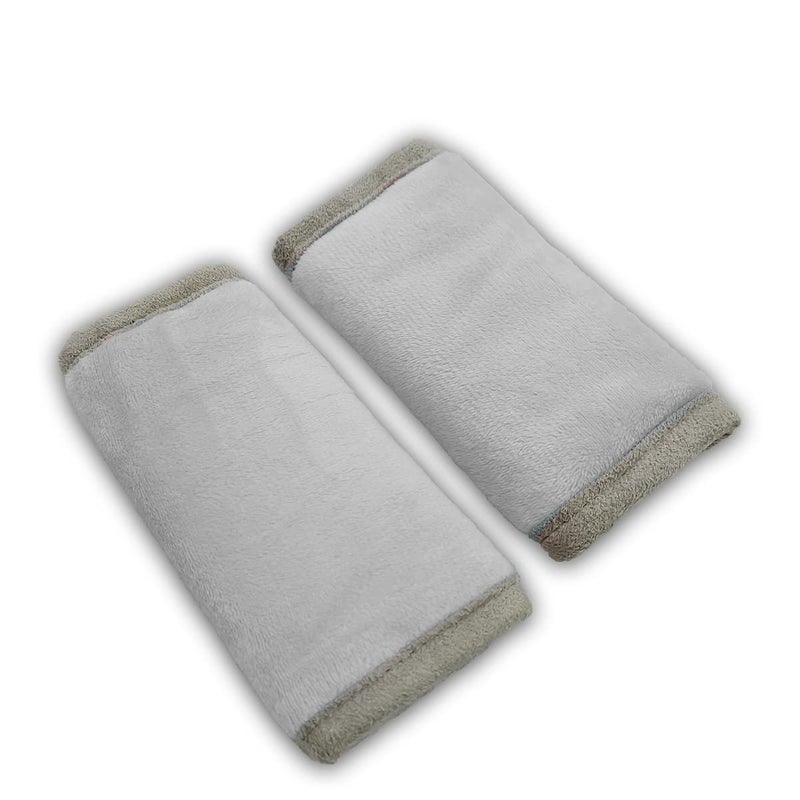 ICOPUCA Car Seat Strap Covers for Baby Kids, Seat Belt Covers Strap Pads Cushion for boy Girl, Protect Neck and Shoulder rubbing, Anti-Slip Design, Universal for Stroller/Carrier/Pushchair Grey - Image 1