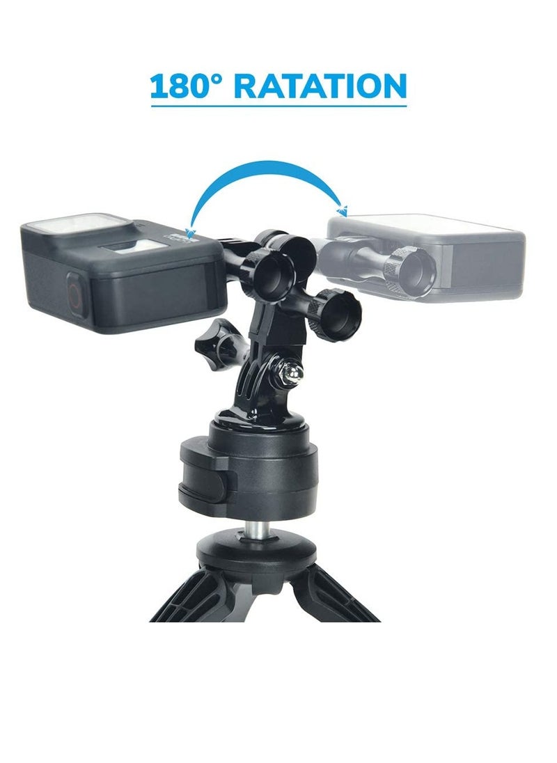 KASTWAVE Metal Adapter Bracket, Universal Adjustable Arm Aluminum Alloy Magic Hand, Swivel Arm Bracket with Wrench Compatible with For GoPro hero 6/5/4/Action Cameras (360 Degree Adjustable)  - Image 4