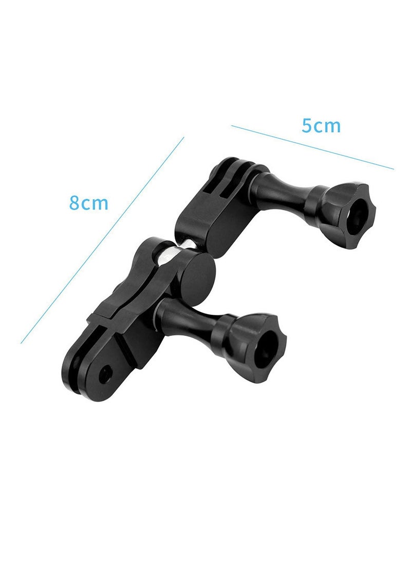 KASTWAVE Metal Adapter Bracket, Universal Adjustable Arm Aluminum Alloy Magic Hand, Swivel Arm Bracket with Wrench Compatible with For GoPro hero 6/5/4/Action Cameras (360 Degree Adjustable)  - Image 3