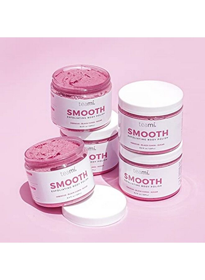 teami Smooth Body Scrub Nourishing & Nonoily Exfoliating Body Scrub Every Day Use Gentle Sugar Scrubs For Women & Men Body Exfoliator Eliminates Dead Skin Cells For Glowing Skin (8Oz) - Image 5