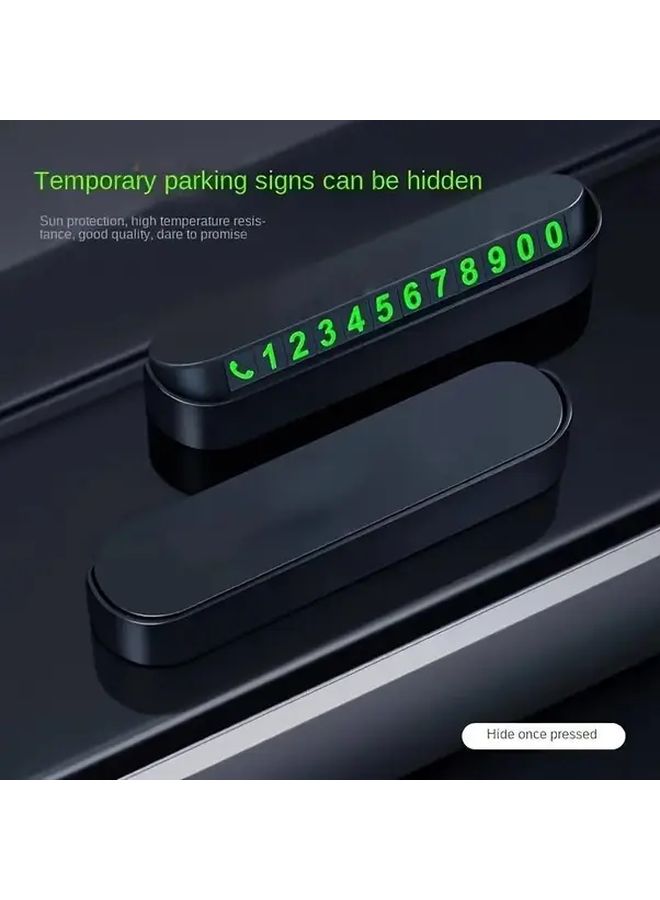 Adjustable Car Privacy Number Plate Sliding Hidden Panel White 1pc - Image 4