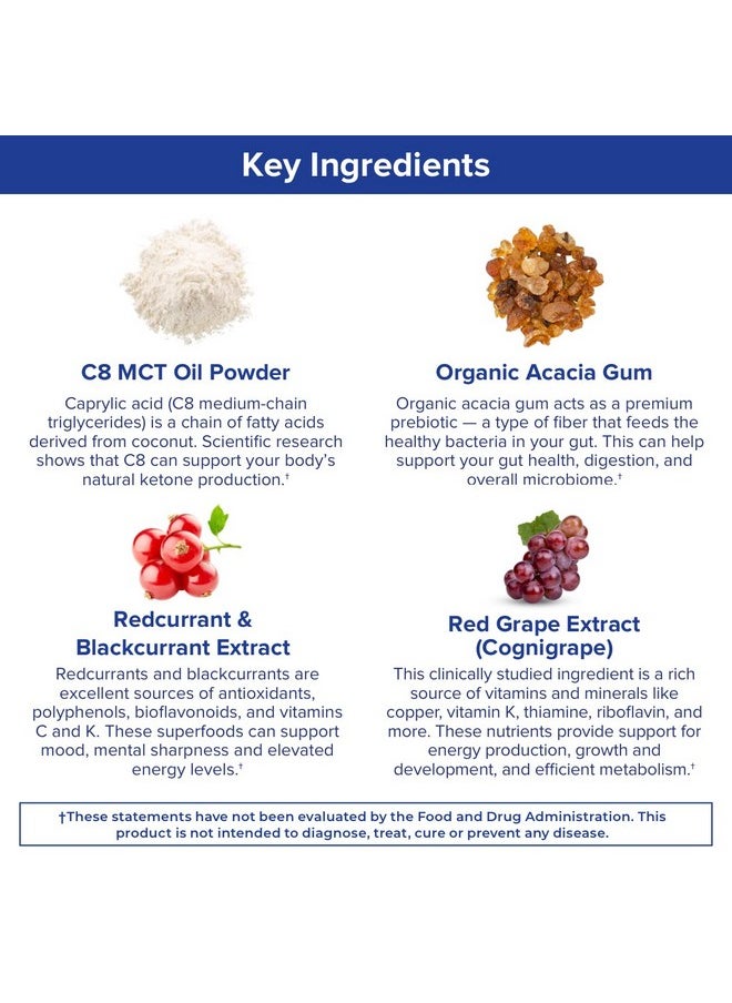 Gundry MD Mct Wellness Powder To Support Energy Ketone Production And Brain Health Keto Friendly Sugar Free (30 Servings) (Raspberry Medley)  - Image 5