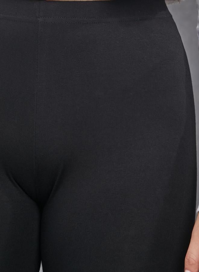 Take Two Elastic Waistband Basic Leggings - Image 4