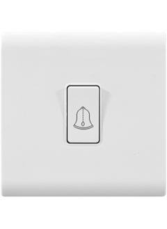 MODI 1-Gang Vivace Retractive Door Bell Switch with Symbol 2 Way 10 A 