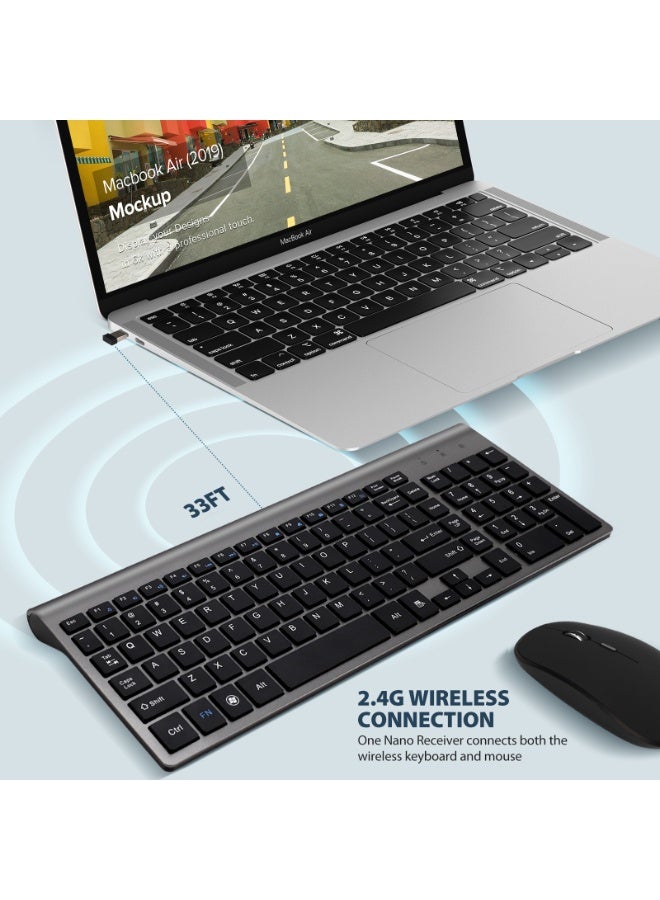 EBMINI New Wireless Keyboard Mouse Office Esports Set - Image 2