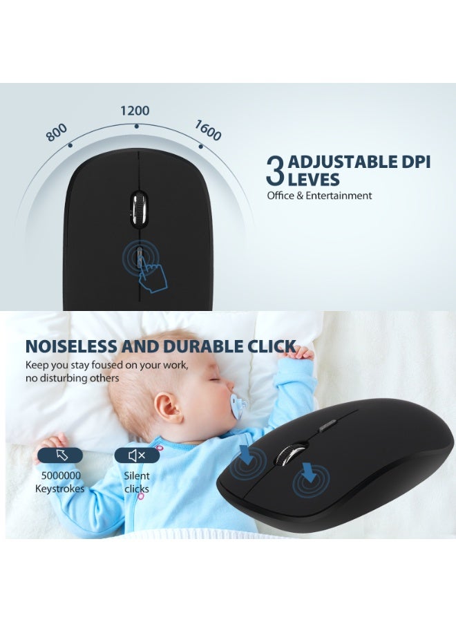 EBMINI New Wireless Keyboard Mouse Office Esports Set - Image 3