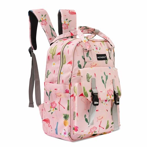 Motherly Printed Diaper Bag for Mothers for Travel,Maternity Bag for Newborn Baby,Mothers Travelling Bag | Multiple Pocket Water Resistant Baby Bag, Hospital Bag for moms (Cactus Pink) - Image 1