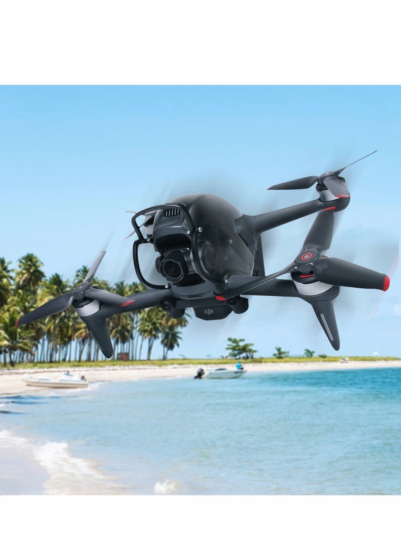 دعامة محامل العجلات لجهاز الطائرة بدون طيار FPV ، قضيب حماية مضاد للتصادم من سبائك الألمنيوم (أسود) - Image 5