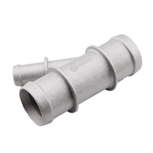 CNUPSM Aluminium Water Radiator Coolant Hose Connector Pipe 1C0121087E Compatible With VW MK6 Jetta 1108 Polo 0520 Skoda 1115 Seat 1317 16L Audi TT 18T 0306 - Image 1