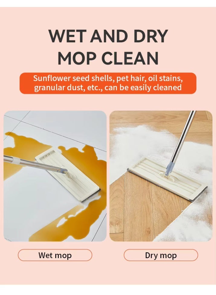 Noon East Multi-Purpose Mop and Bucket Set – 360° Rotating Mop with Built-in Wringer for Effortless Floor Cleaning White 36x20x17 cm - Image 2
