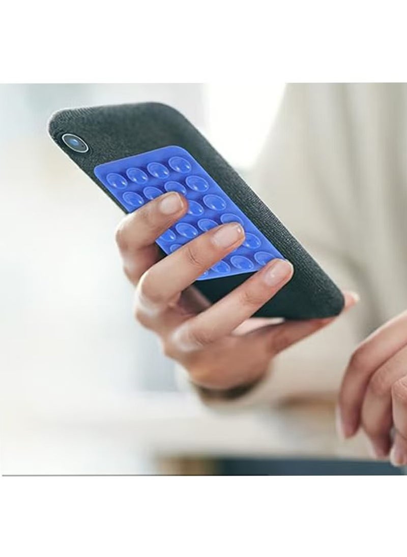 X-level - 14 Pcs  Adhesive Silicone Suction Phone Case, Multipurpose Non Slip Phone Suction Cup, Universal Phone Sticky Grip, Suitable for Mirror Bathroom Home Kitchen - Image 1