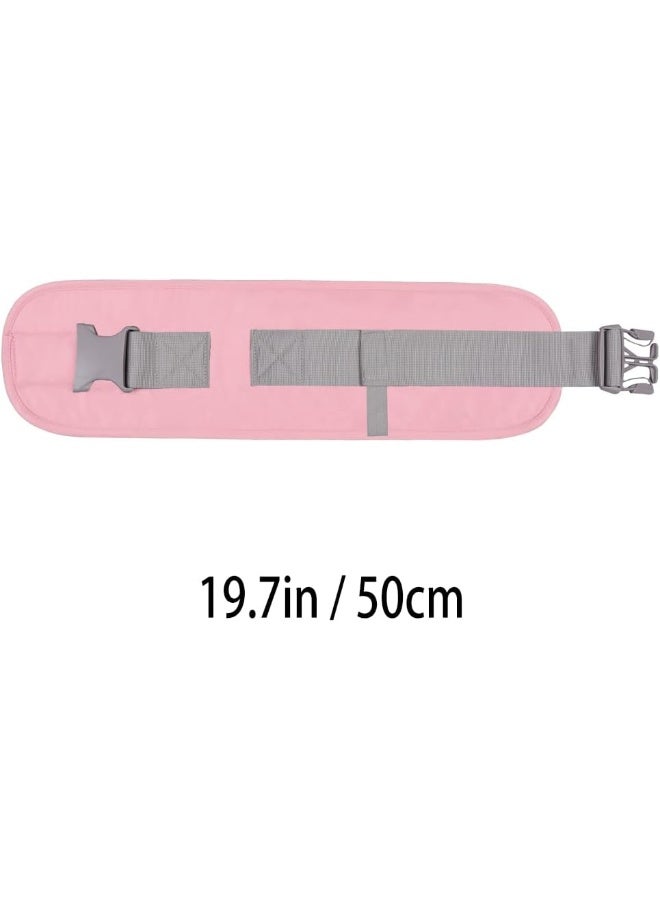 HONCH HHOCN Waistband Extender Extension Belt with Adjustable Strap Buckle for Baby Hip Seat Carrier Baby Waist Stool (Pink) - Image 2
