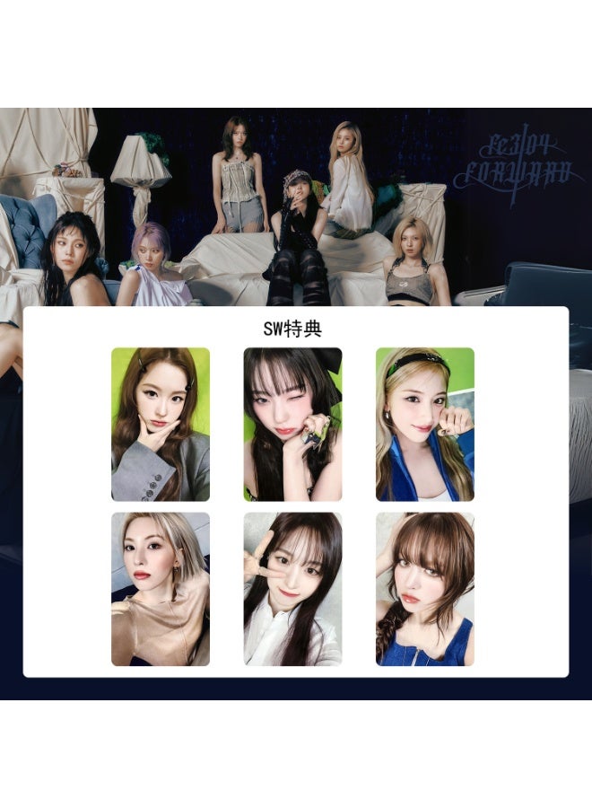 NIBEMINENT 6 Pcs Kpop NMIXX Fe304 Forward Lomo Cards Card For Fans Collection Gifts - Image 1