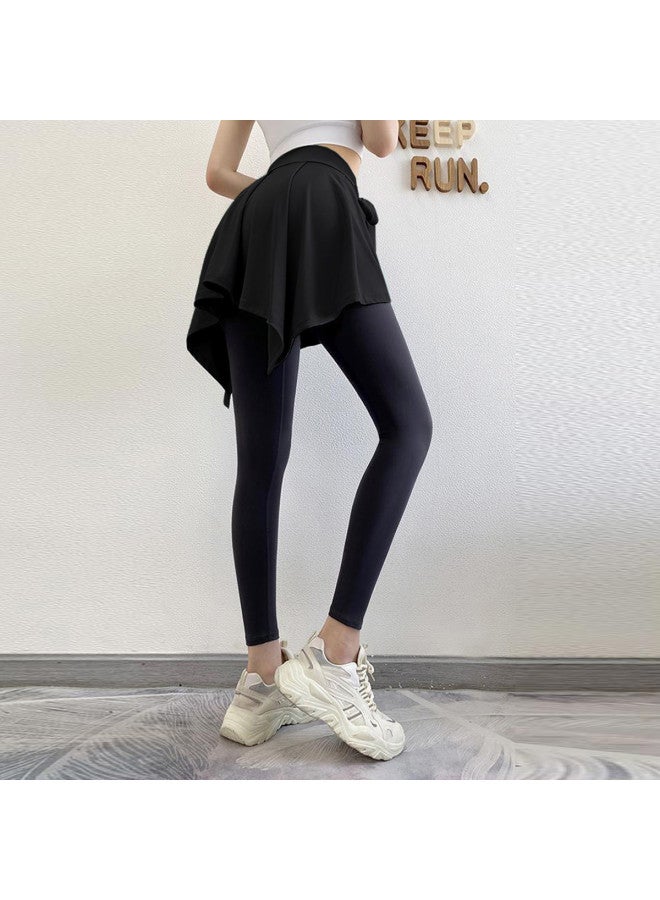 YouYou Anti-exposure, Buttocks-covering, Slimming Hip Skirt, Women's Hem, Yoga Sport Hem, Hip Skirt Design, One-piece Tie - Image 3
