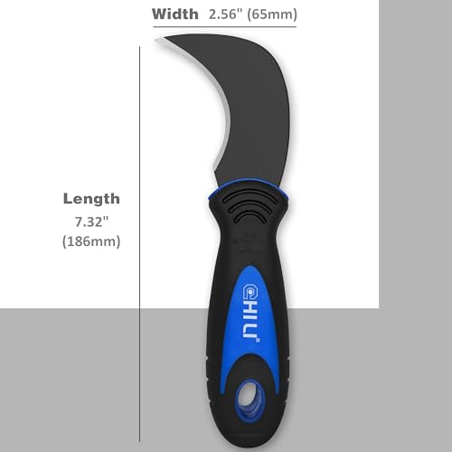 CHILI Tools 2PC. Linoleum Knife with SK-5 Hardened Carbon Steel Blade and Safe Material Rubber Handle for Flooring, Vinyl Flooring, Linoleum, Cutting Wallpaper, Made In Taiwan - Image 3