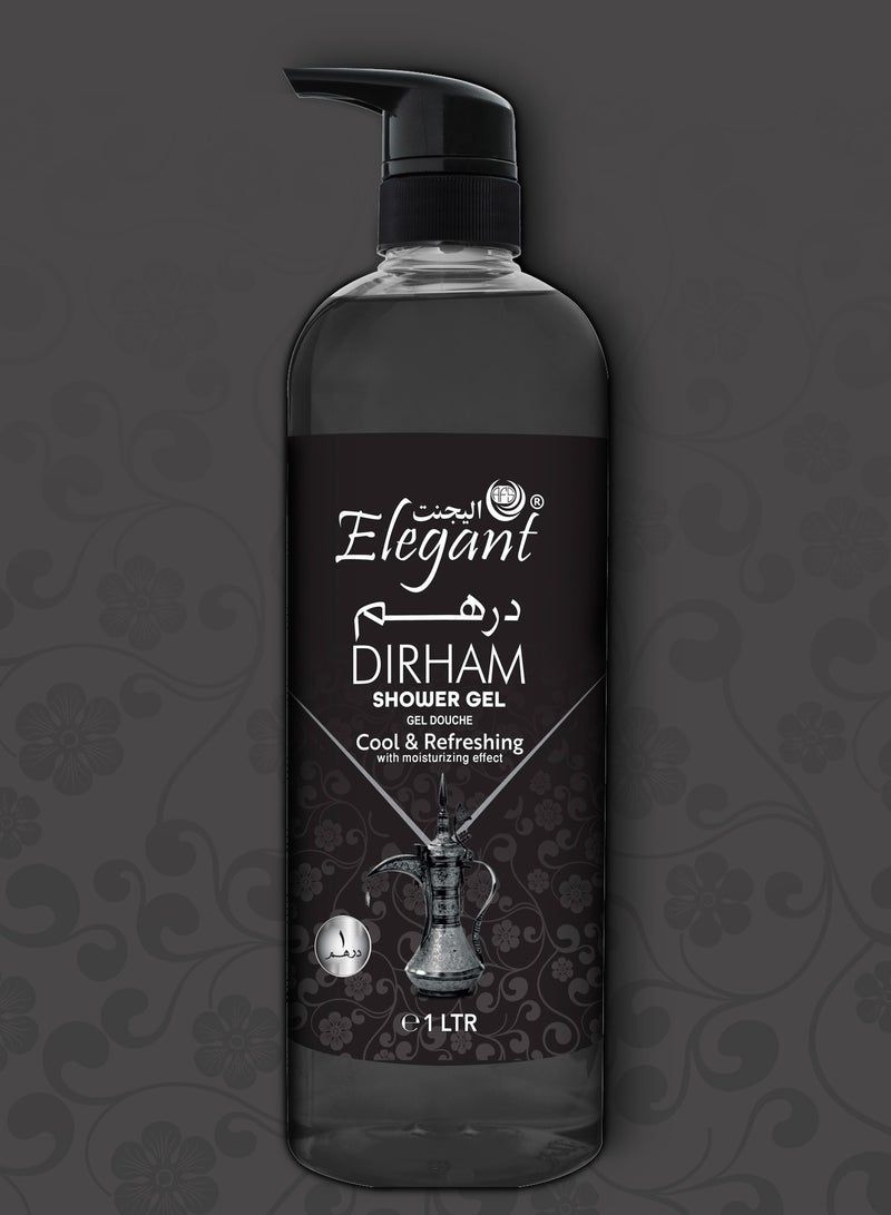 Elegant 6-Pieces Dirham Shower Gel 1 Liter - Image 2