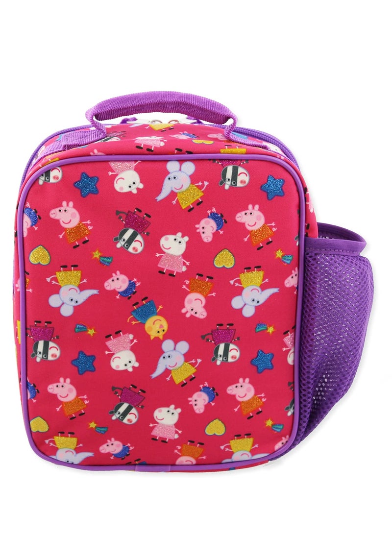 Peppa Pig Nick Jr. Peppa Pig Girls Soft Insulated School Lunch Box  - Image 5
