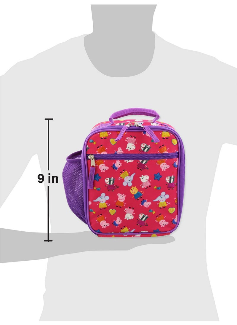 Peppa Pig Nick Jr. Peppa Pig Girls Soft Insulated School Lunch Box  - Image 3