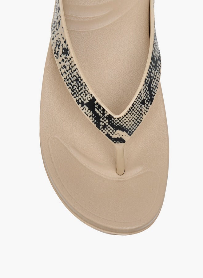 Celeste Women's Printed Slip-On Thong Slippers - Image 3