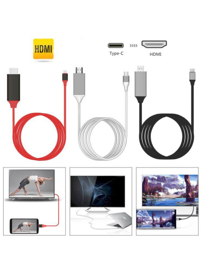 نيوترل هاتف S8/S9 إلى التلفزيون - كابل Type-C إلى HDMI لنفس الشاشة - USB 3.1 - كابل عرض شاشة أندرويد بدقة 4K - Image 2