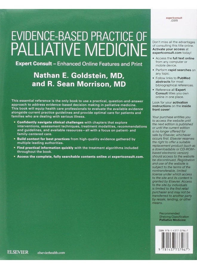 Evidencebased Practice Of Palliative Medicine Expert Consult Online And Print - Image 1