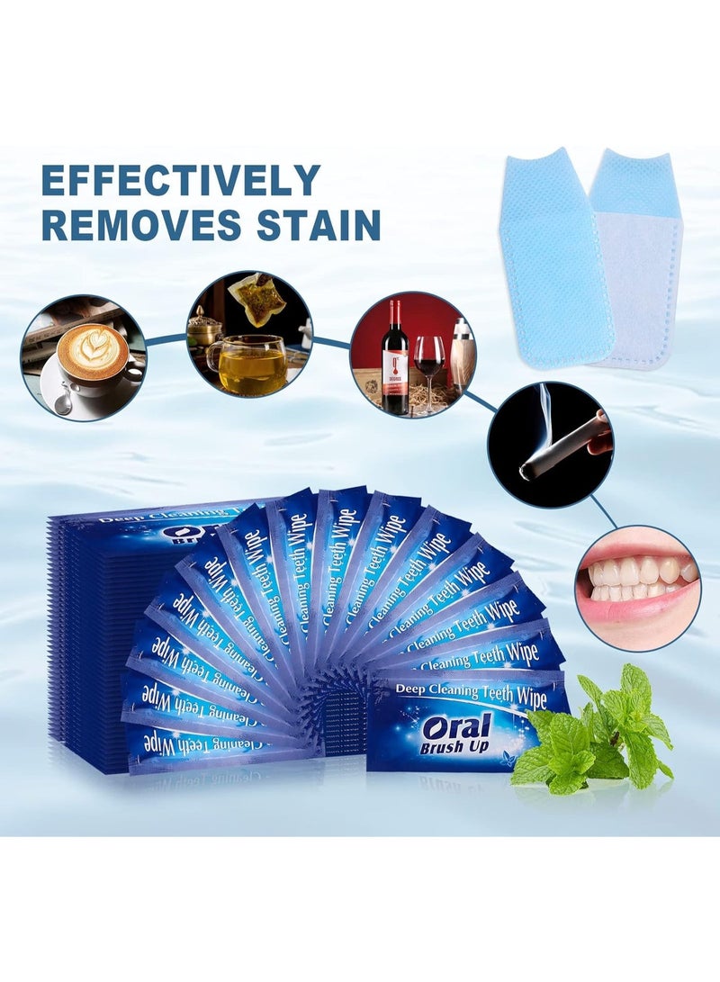 30 pcs Teeth Cleaning No Brush Finger Glove, Mint-Flavored Oral Finger Wipes Teeth Whitening Wipes Oral Cleaning Wipe - Image 4