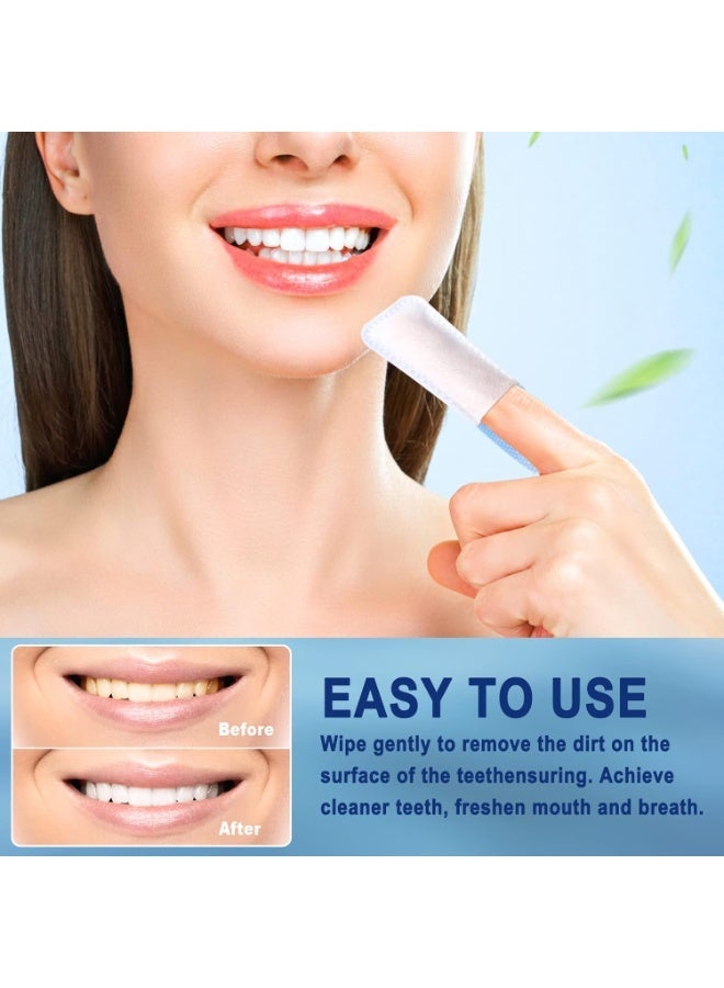 30 pcs Teeth Cleaning No Brush Finger Glove, Mint-Flavored Oral Finger Wipes Teeth Whitening Wipes Oral Cleaning Wipe - Image 3